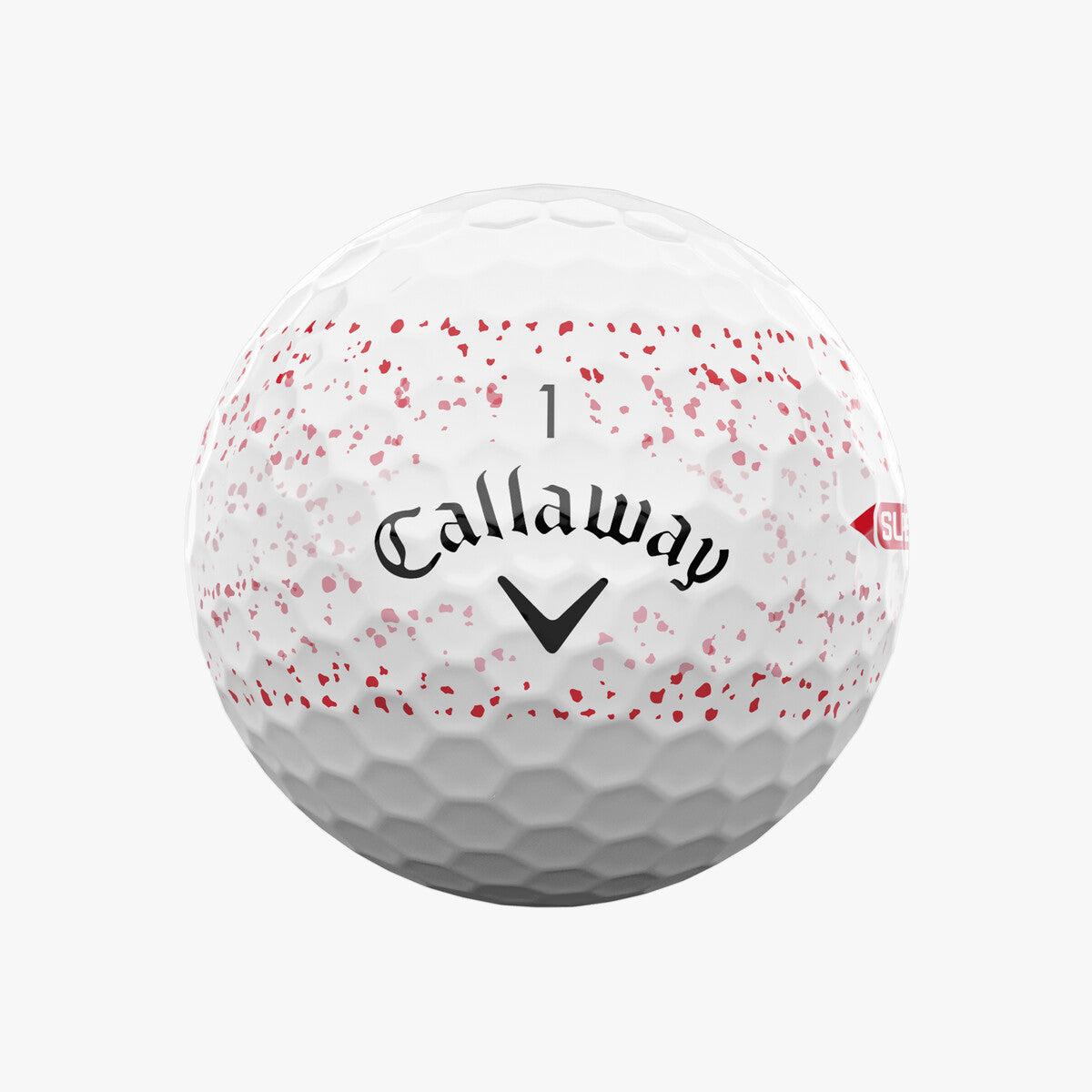 Callaway Supersoft Splatter 360 Golfbälle rot – 12er Pack Golfbälle Callaway