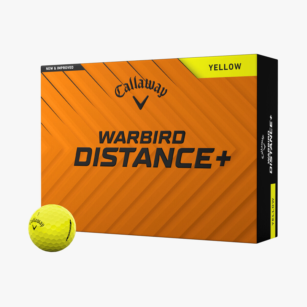 Callaway Warbird Distance+ Golfbälle gelb – 12er Pack Golfbälle Callaway