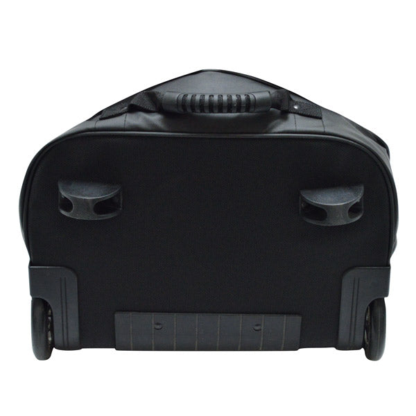 Schwarzer Big Max Dri Lite Travelcover für Golfbags mit zwei Rädern und Tragegriff.