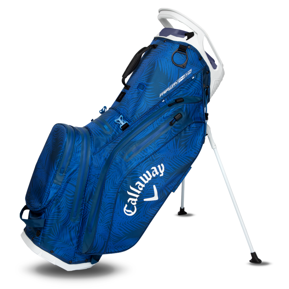 Callaway Fairway 14 HD Stand Bag Carrybag Callaway blau palmen-hellgrau