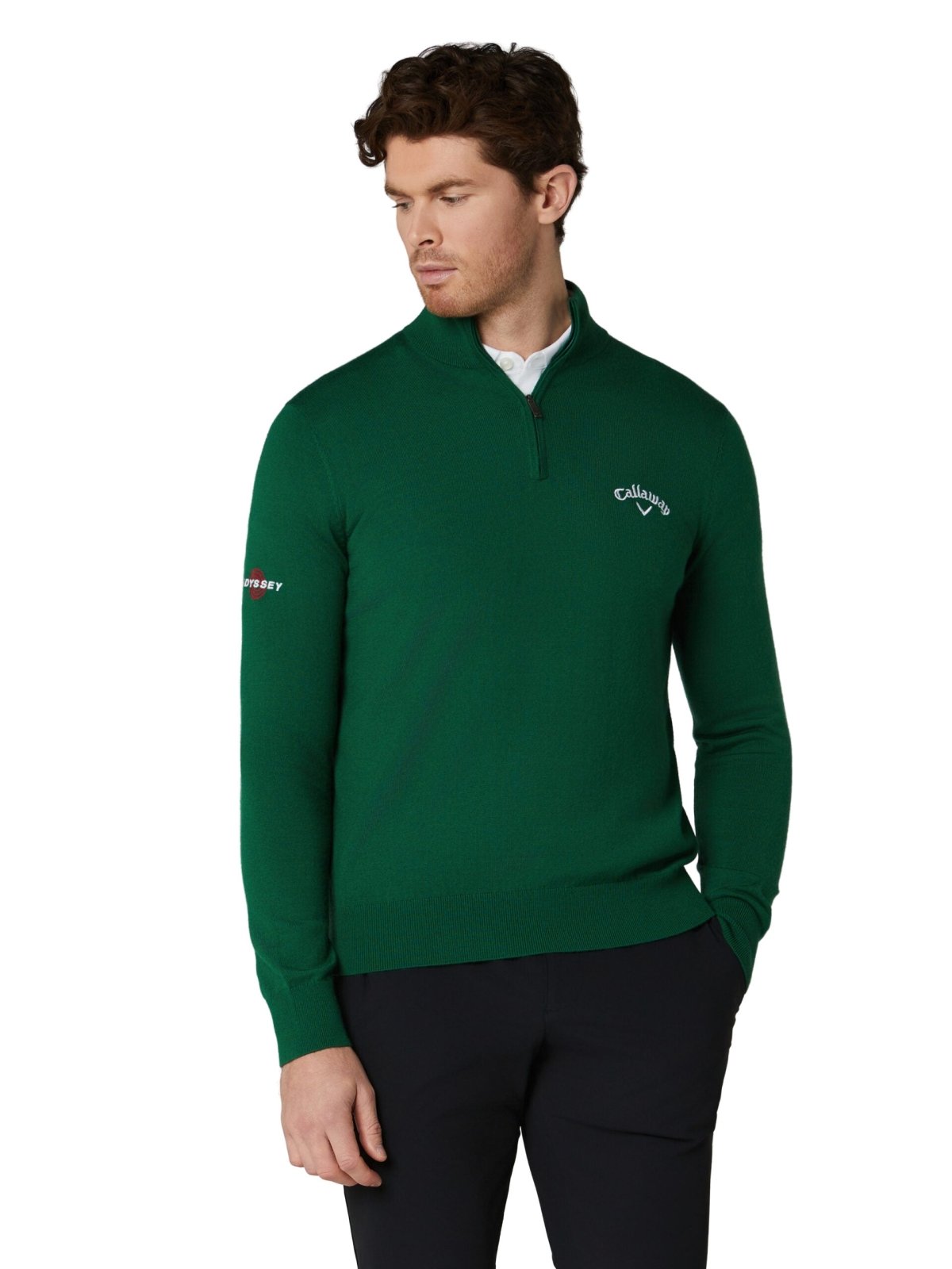 Pull de golf Callaway en mérinos mélangé