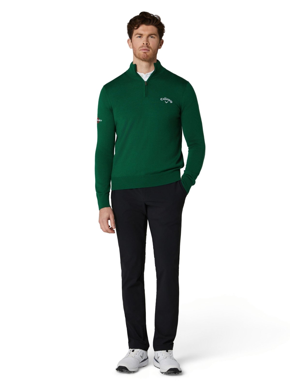 Pull de golf Callaway en mérinos mélangé