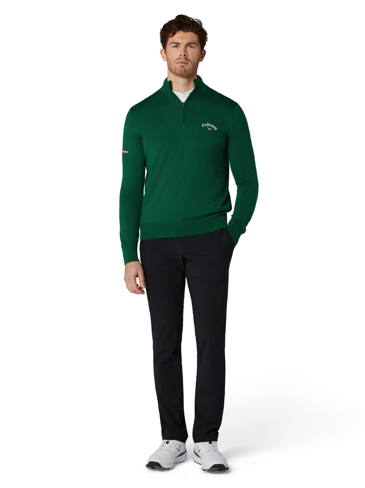 Pull de golf Callaway en mérinos mélangé