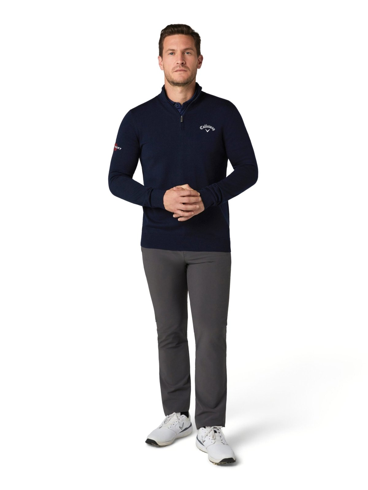 Pull de golf Callaway en mérinos mélangé