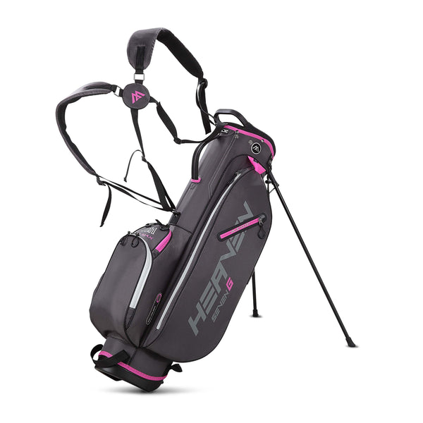 Big Max Heaven Seven G Standbag Carrybag Big Max Charcoal-Fuchsia