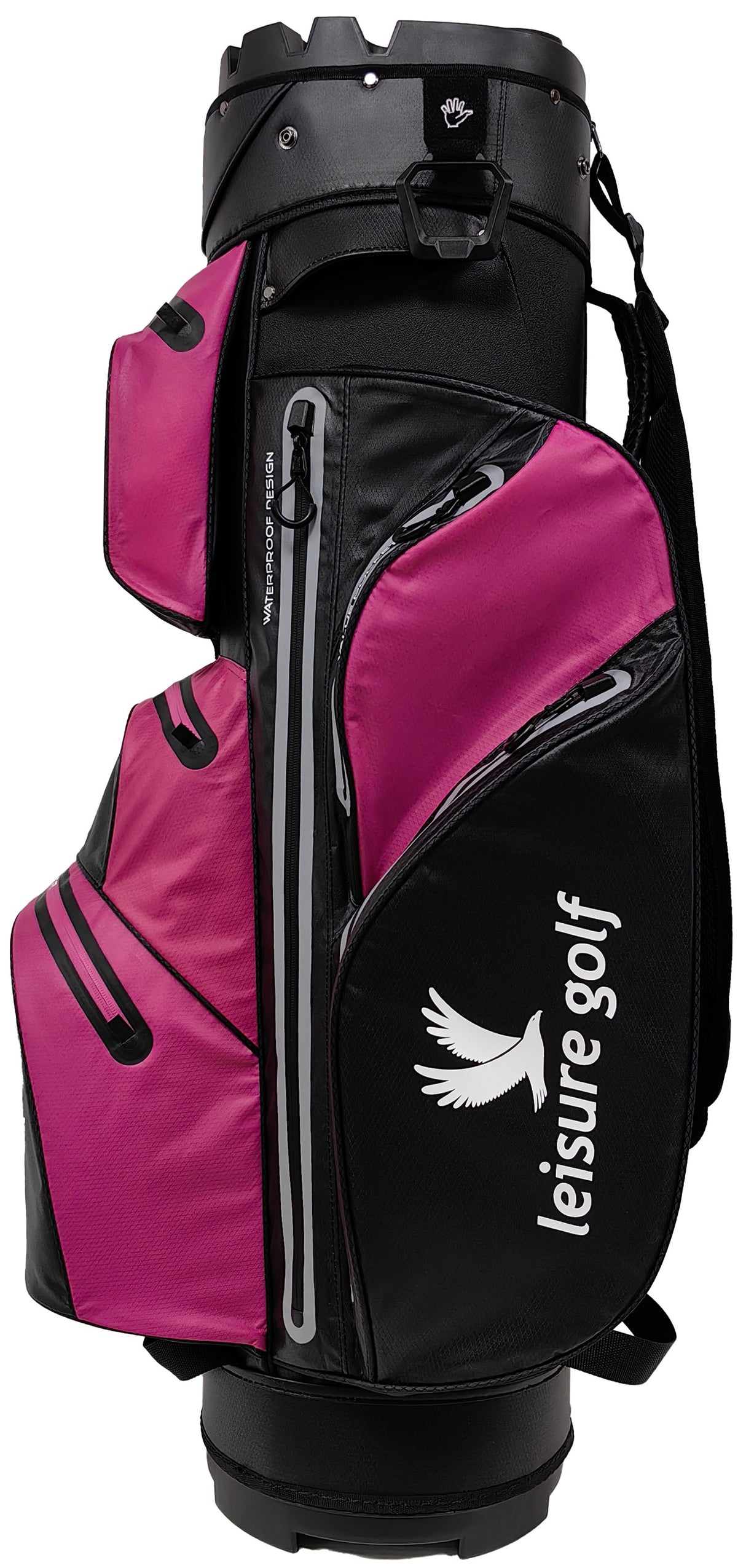 Leisure Golf Watersafe Organizer Cartbag Schwarz/Pink Cartbags Leisure Golf