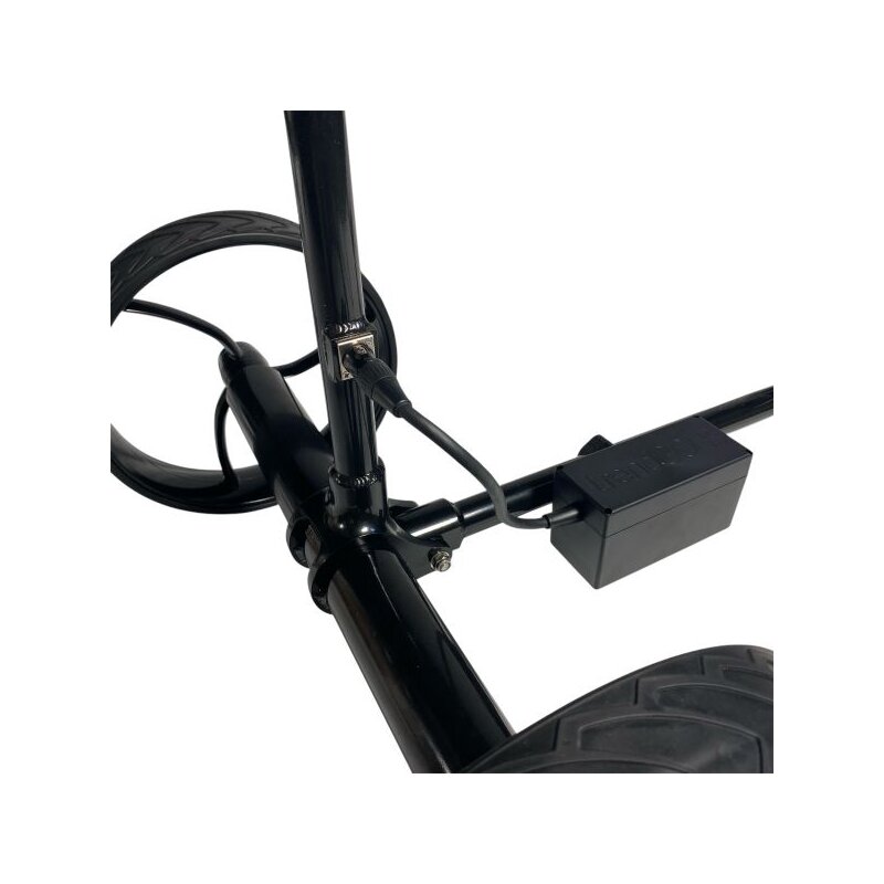 Elektro Golf Trolley Ranger Aluminium schwarz (Inkl. Zubehör) Golftrolley Elektrisch Trendgolf