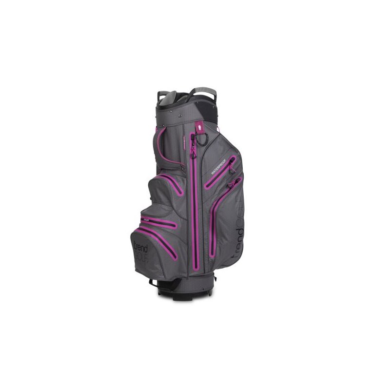 Golfbag trendGOLF Rainline Pro wasserdicht grau/pink Golfbags Wasserdicht Trendgolf