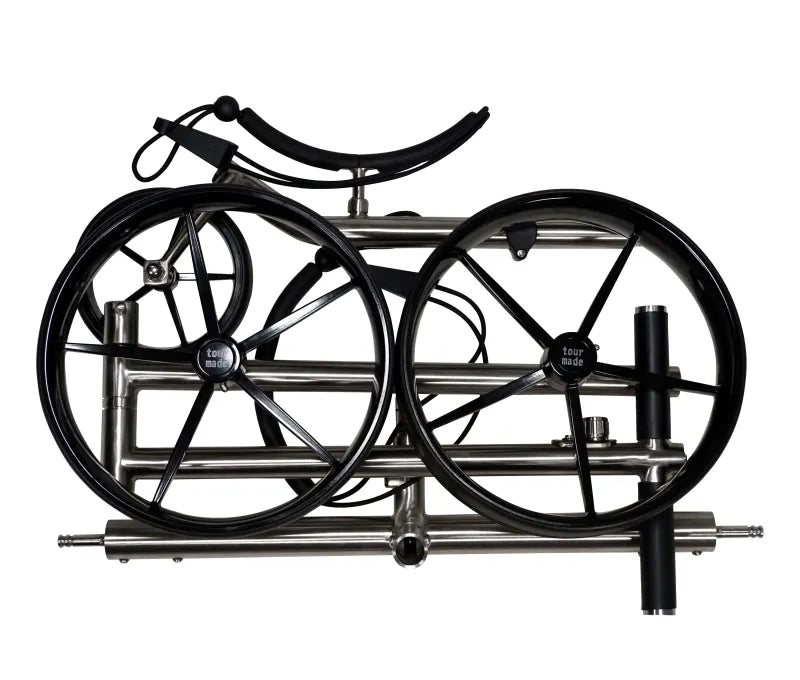 Haicaddy® HC9 Elektrocaddy - Edelstahl gebürstet Golftrolley Elektrisch Tourmade