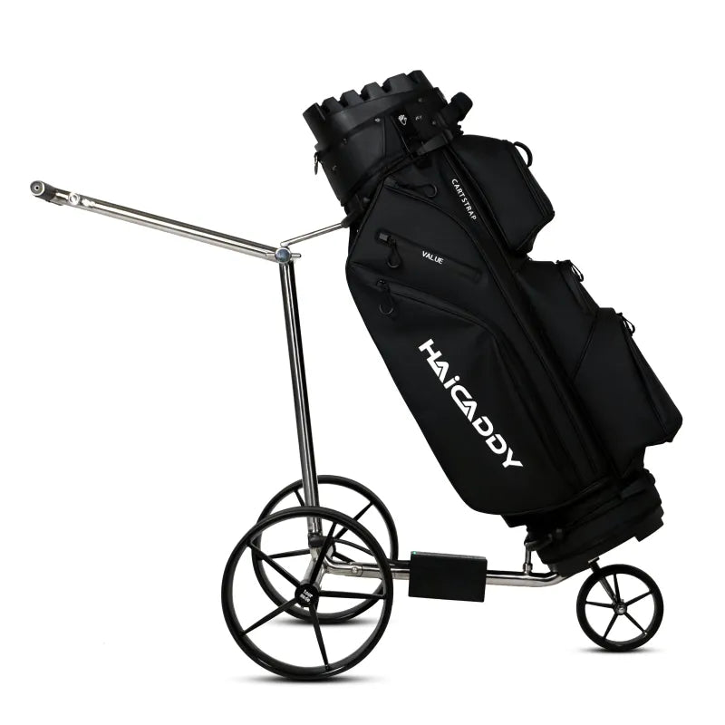 Haicaddy® HC9 Elektrocaddy - Edelstahl poliert Golftrolley Elektrisch Tourmade