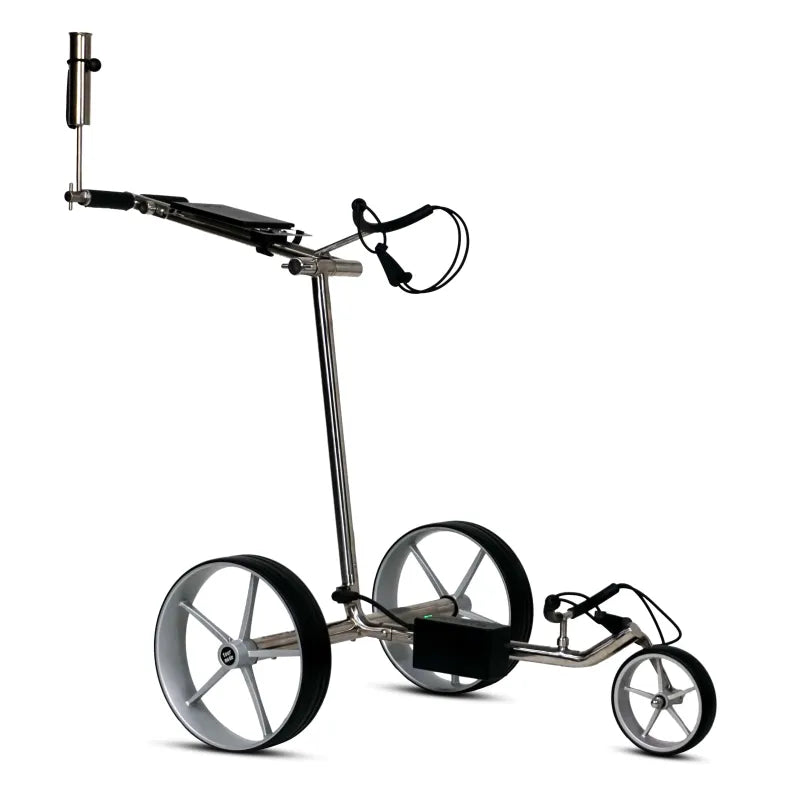 Haicaddy® HC9 Elektrocaddy - Edelstahl poliert Golftrolley Elektrisch Tourmade