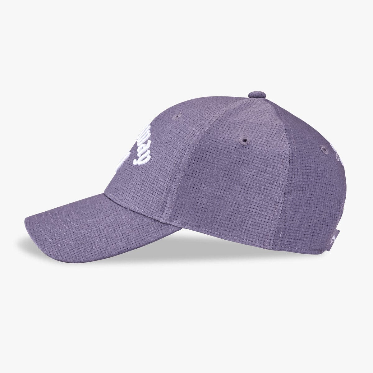 Violett-weißes Callaway Junior Tour Golfcap mit gewölbtem Schirm und gesticktem Logo vorne.