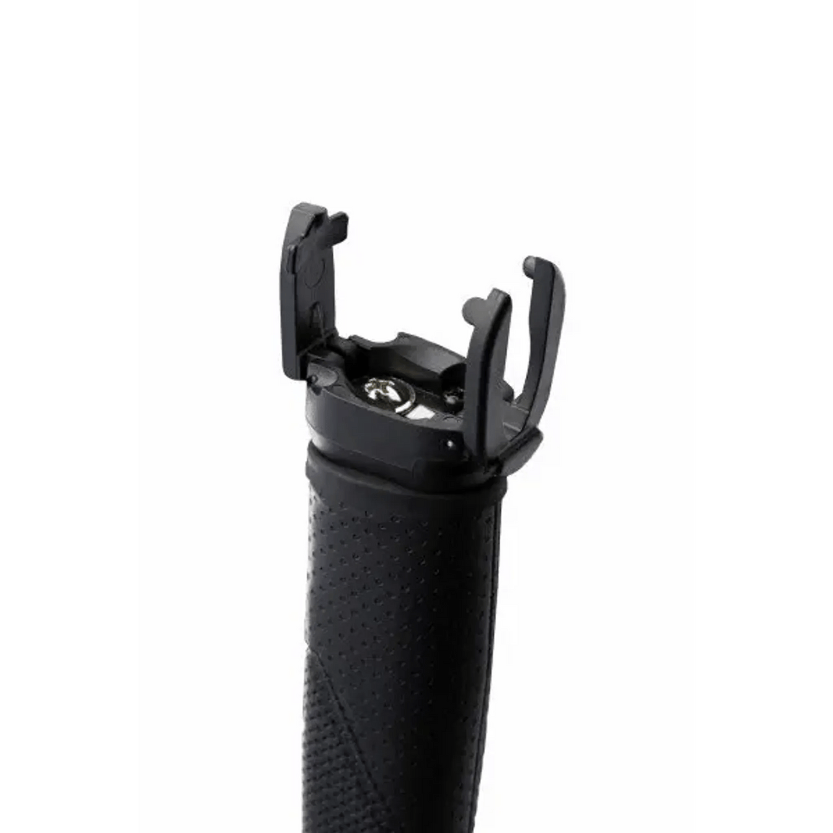 Schwarzer Flat Cat Ballaufheber aus robustem Kunststoff mit elastischen Greifarmen und rutschfestem Griff.