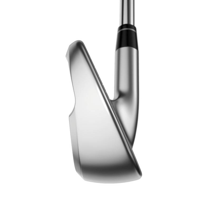 Silberner Callaway Apex Ai200 Golfschläger mit modernem, schlankem Eisenkopf und schwarzem Griff.