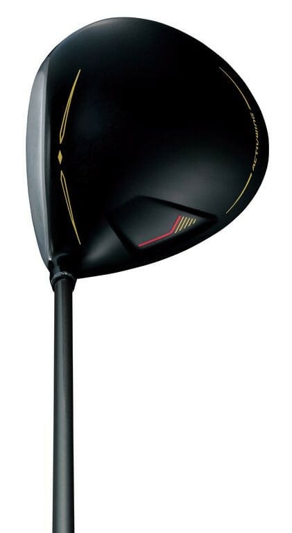 XXIO Prime Herren Golfdriver 10,5° schwarz mit goldenen Akzenten und rotem Detail.