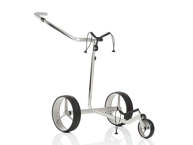 JuCad Carbon Travel 2.0 silber-schwarz Golftrolley Elektrisch Jucad Golf