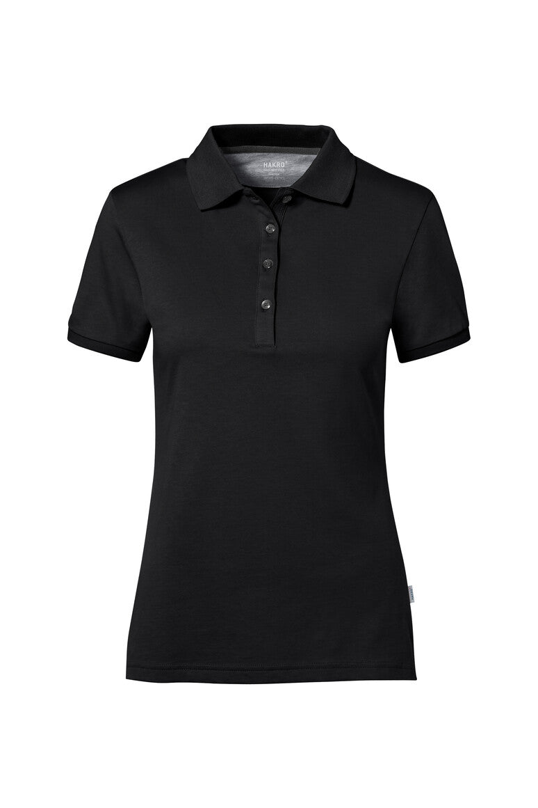 HAKRO COTTON TEC® DAMEN POLOSHIRT - Bedruckbar Damenpolo bedruckbar Hakro Schwarz XS