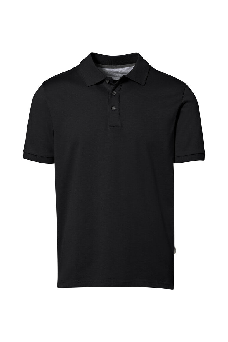 HAKRO COTTON TEC® POLOSHIRT - Bedruckbar Herrenpolo bedruckbar Hakro Schwarz XS