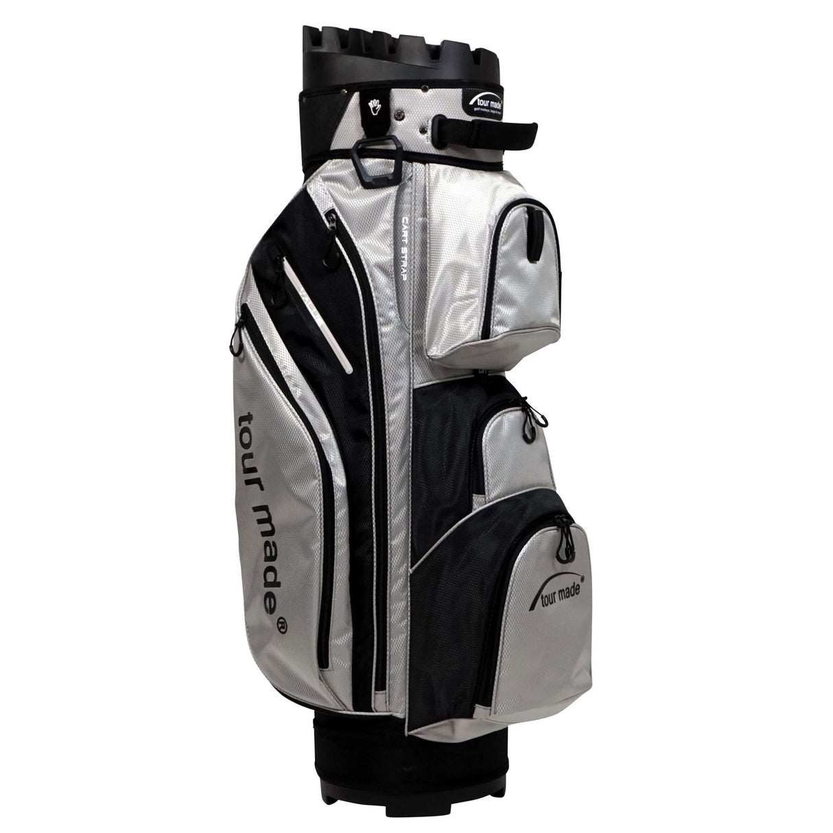 Tour Made Organizer Golfbag mit Magnettasche Cartbags Tourmade Grey-Black