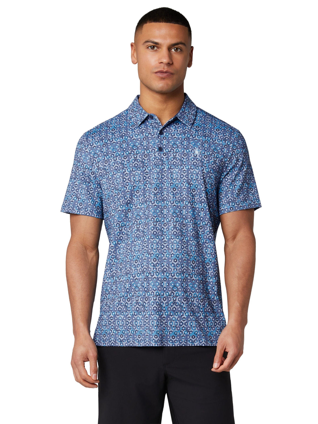 Penguin Heritage Framed Floral Polo vorne, Penguin, Herrenpolo, Golfbekleidung - Golf24.com