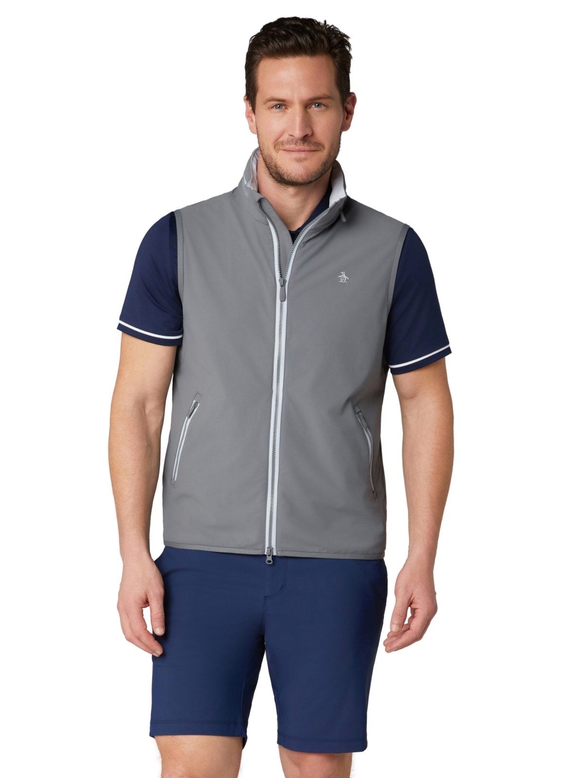 Gilet coupe-vent Original Penguin Legacy à fermeture éclair intégrale