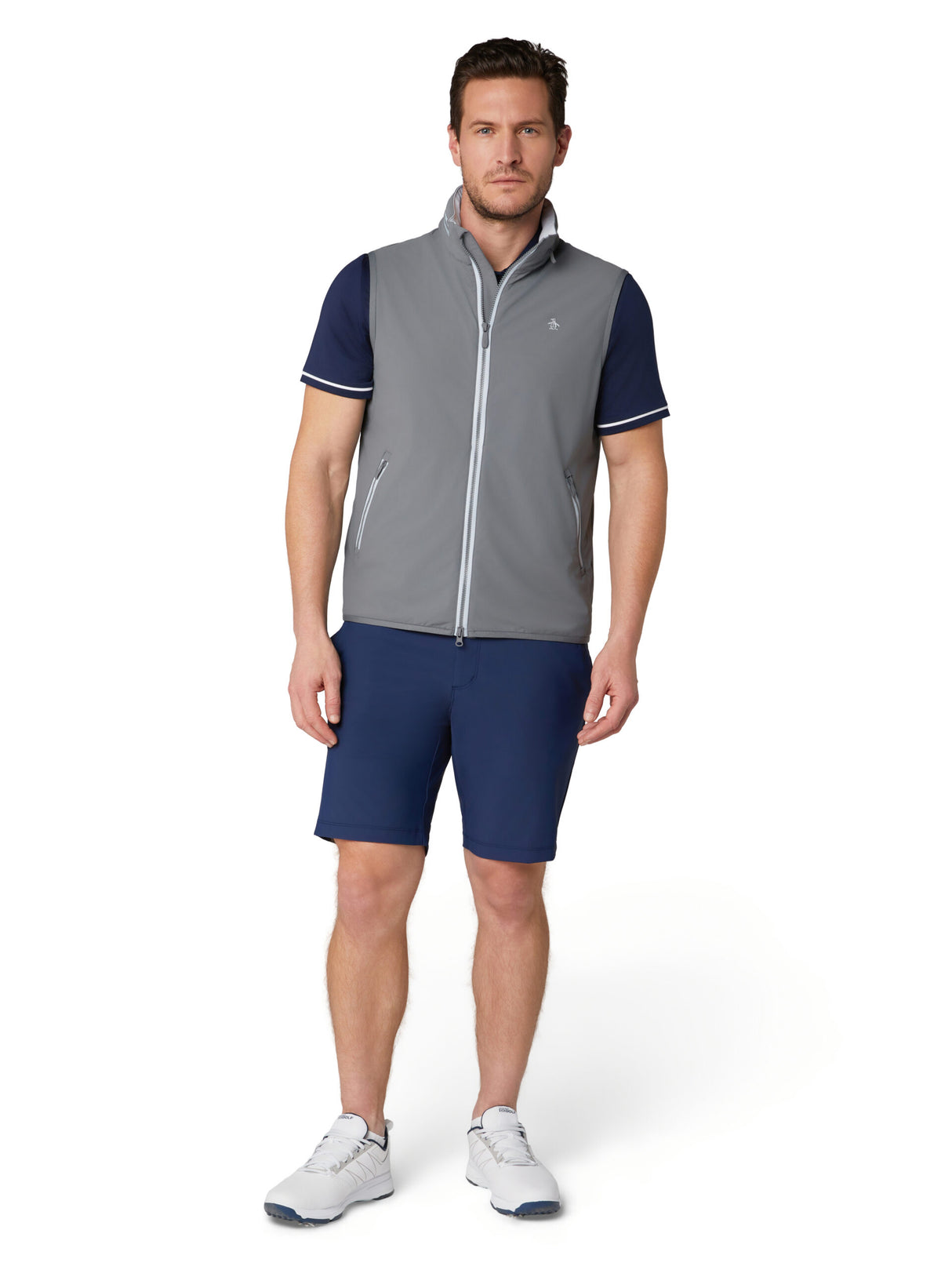 Gilet coupe-vent Original Penguin Legacy à fermeture éclair intégrale