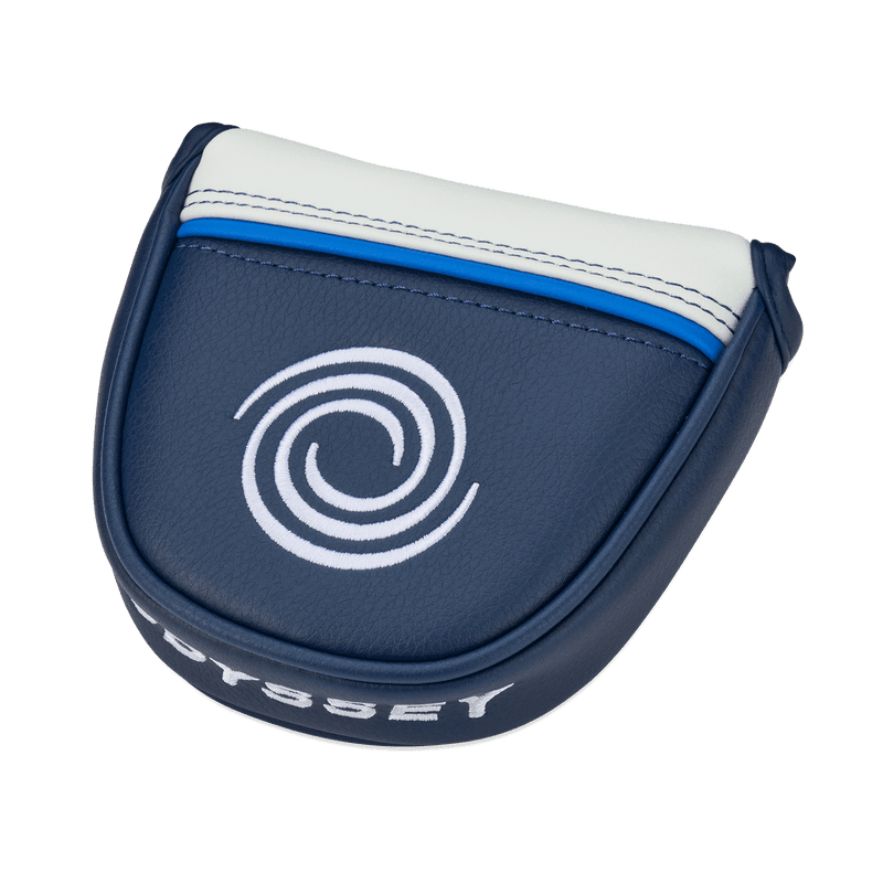 Blauer Odyssey Ai-ONE #7 DB Putterkopf-Schoner mit weißem Spiral-Logo und weißen Akzenten.