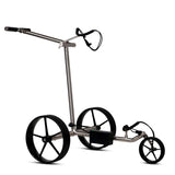 Haicaddy® HC9 Elektrocaddy - Edelstahl gebürstet Golftrolley Elektrisch Tourmade