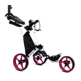 Tour Made 140 Quickfold Push Golftrolley Golftrolley Tourmade Weiß/Pink