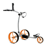 Tour Made RT-670S - Silber Golftrolley Elektrisch Tourmade Orange