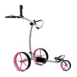 Tour Made RT-670S - Silber Golftrolley Elektrisch Tourmade Pink