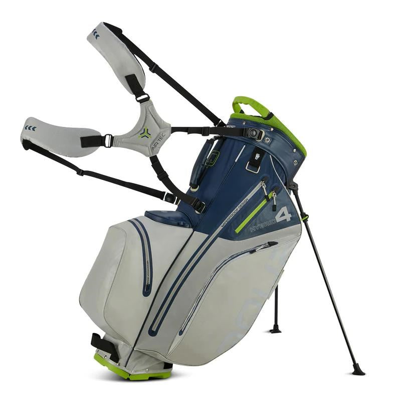 Big Max Aqua Hybrid 4 Standbag + Cartbag Big Max Navy-Grey-Lime