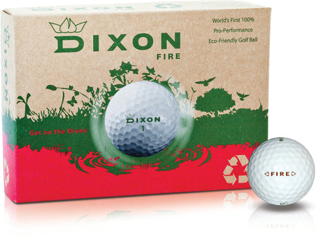 Dixon Fire Golfball weiß bedruckbar Dixon Golf