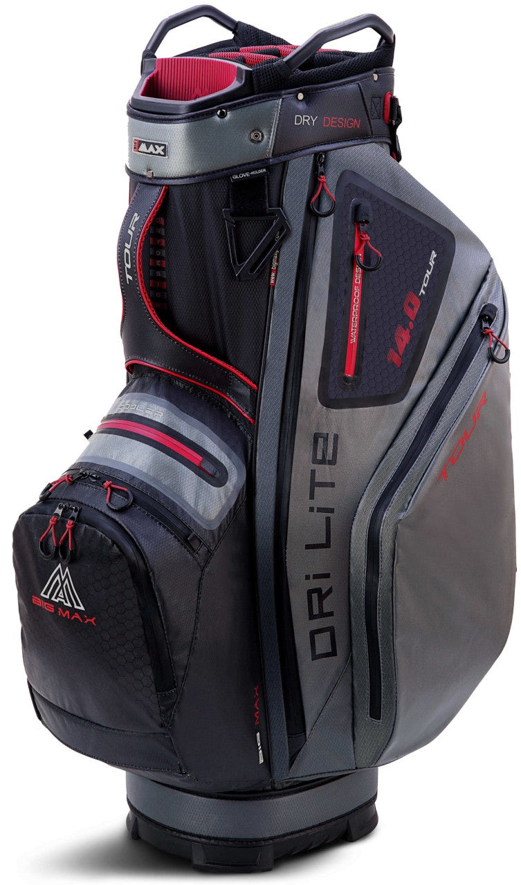 Big Max Dri Lite Tour Cartbag Big Max Black-Charcoal-Merlot