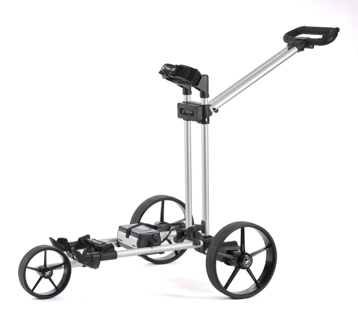 Flat Cat Ahead E-Trolley 2025 Golftrolley Elektrisch Flat Cat Golf silver