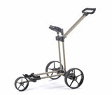 Flat Cat Pushtrolley Drei-Rad Golftrolley Flat Cat Golf Golden-Bronze