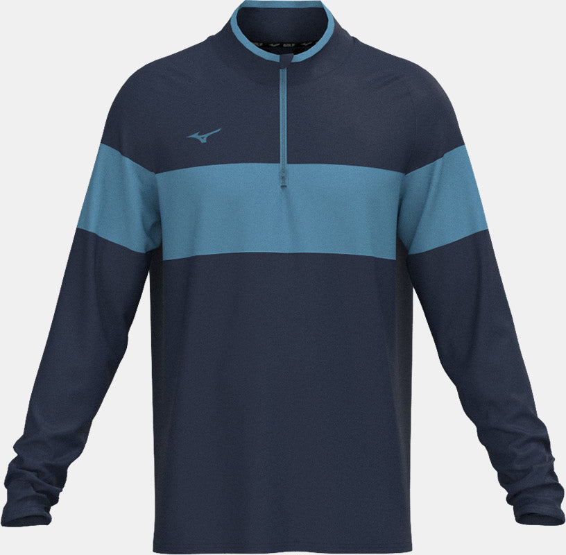 Mizuno Link 1/4 Reißverschluss  Mizuno Golf Marineblau S 