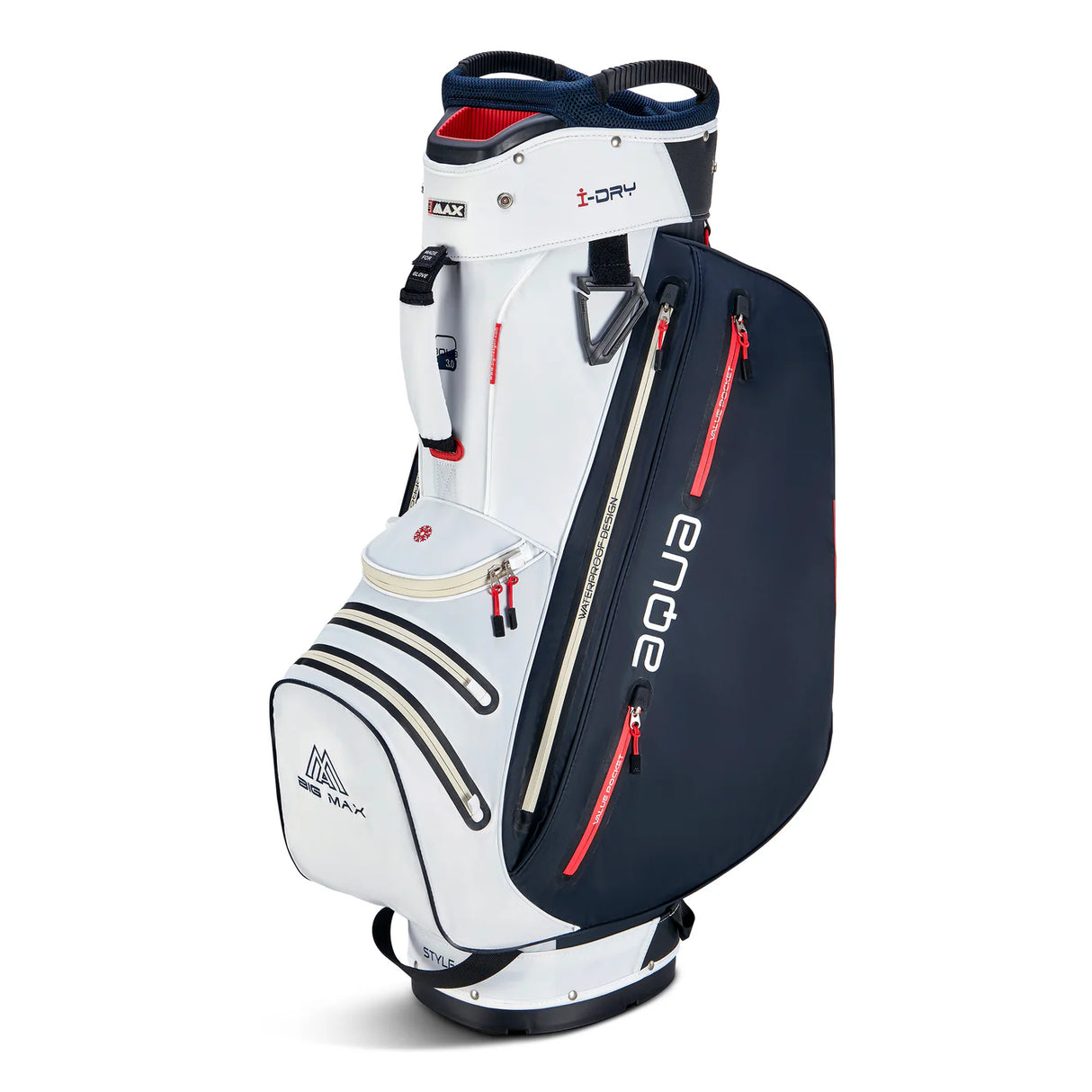 Big Max Aqua Style 4 Cartbag Big Max White-Navy-Red