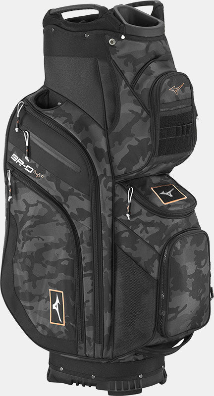 Mizuno BR - D4 Cart Bag Golfbags und Taschen Mizuno Golf Schwarz Camo/Kupfer Einheitsgröße 