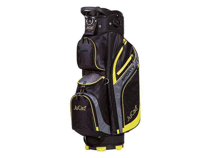 JuCad Sporty Cartbag Golfbag Jucad Golf schwarz-gelb Arial rot