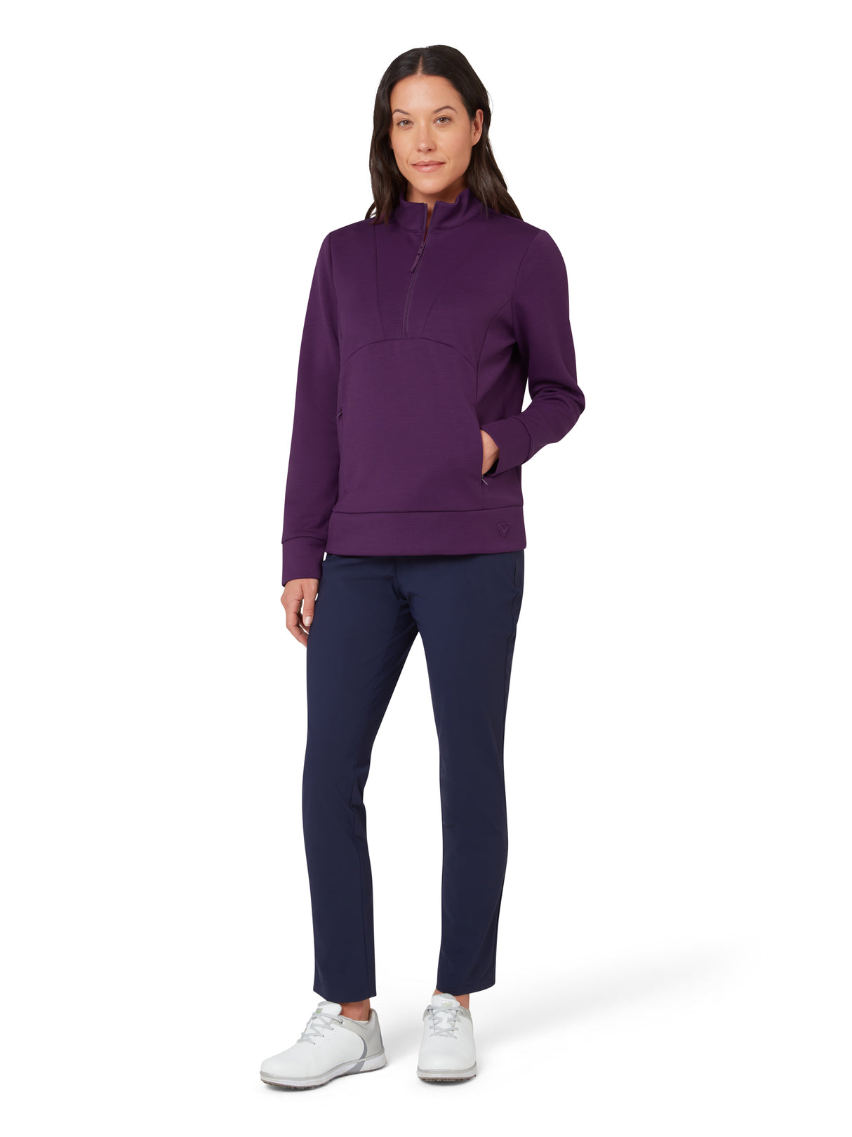 Callaway Damen Soft Touch Half-Zip Pullover Gloxinia Ansicht 3