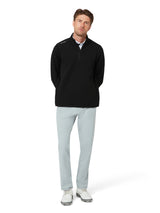 Callaway Herren Chevron Jacquard Midlayer 1/4 Zip Caviar Ansicht 3