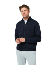 Callaway Herren Chevron Jacquard Midlayer 1/4 Zip Peacoat