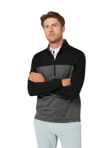Callaway Herren Lux Touch 1/4 Zip Langarm Caviar