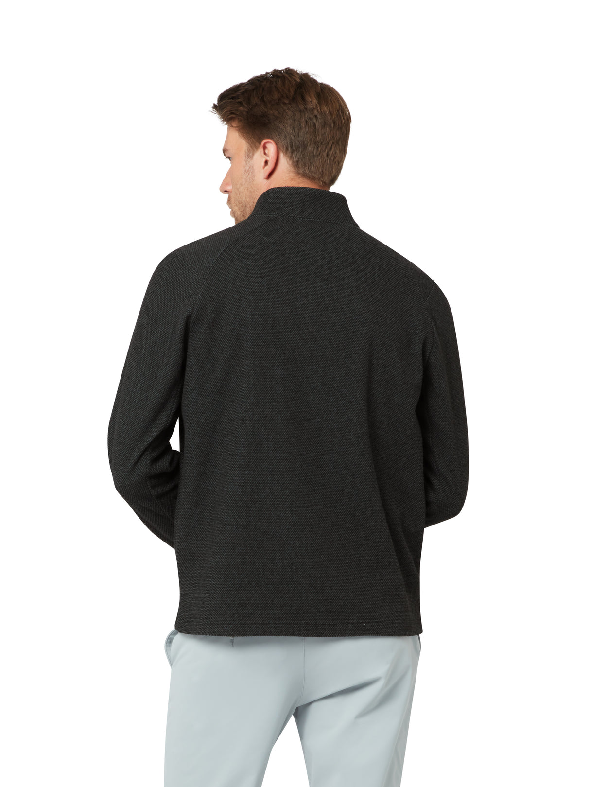 Callaway Herren Double Brushed Jacquard Longsleeve Caviar Ansicht 2
