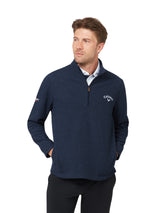 Callaway Herren Double Brushed Jacquard Longsleeve Peacoat
