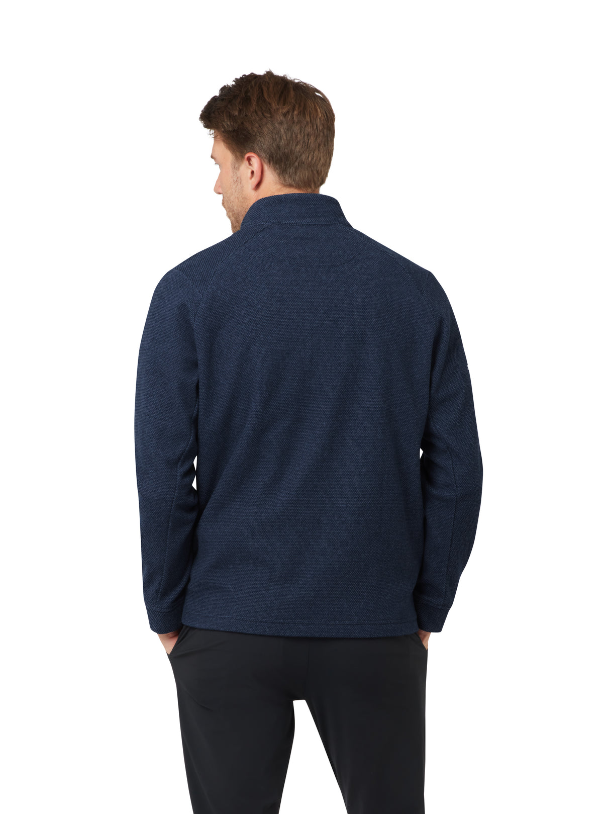Callaway Herren Double Brushed Jacquard Longsleeve Peacoat Ansicht 2