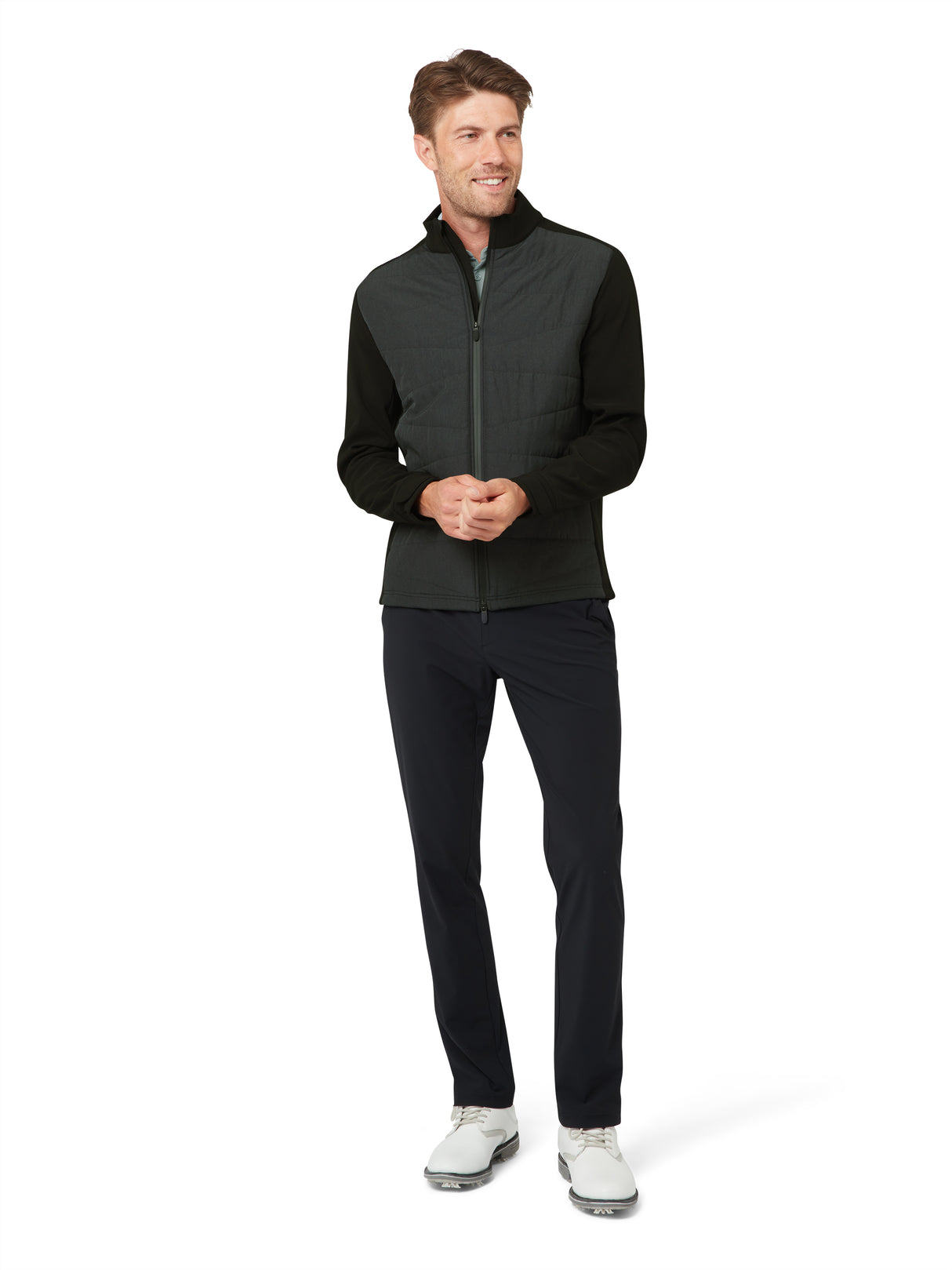 Callaway Herren Insulated Softshell Jacke Caviar Ansicht 3