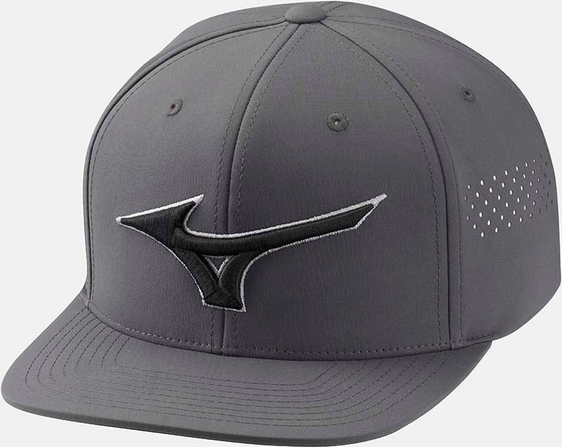Mizuno Tour Flat Snapback Golf Hut - 3er Pack  Mizuno Golf Dark Charcoal Einheitsgröße 