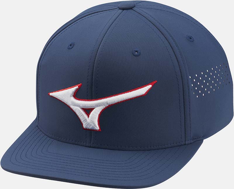 Mizuno Tour Flat Snapback Golf Hut - 3er Pack  Mizuno Golf Marineblau Einheitsgröße 